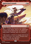 Aggravated Assault (WOT-039)  Foil - Wilds of Eldraine: Enchanting Tales: (Showcase) (Borderless)