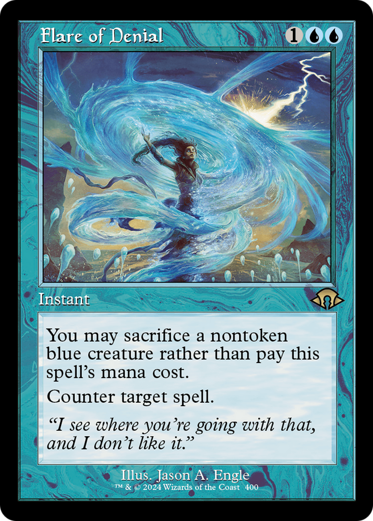 Flare of Denial (Retro Frame) (MH3-400)  Foil - Modern Horizons 3