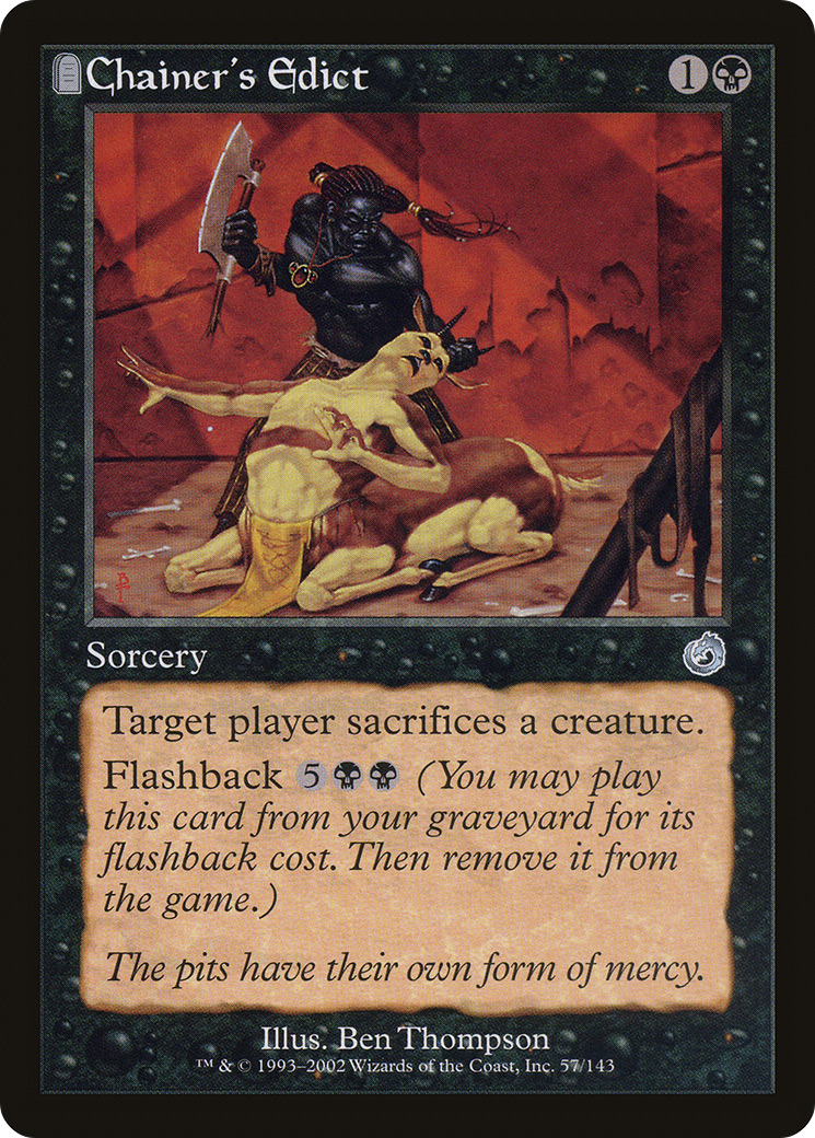Chainer's Edict (TOR-057)  - Torment: (tombstone)