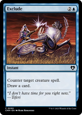 Exclude (CMM-090)  Foil - Commander Masters