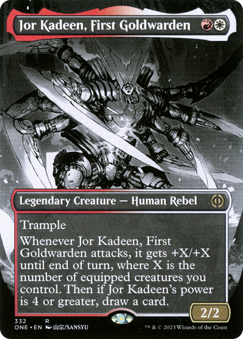 Jor Kadeen, First Goldwarden (Borderless) (ONE-332)  - Phyrexia: All Will Be One: (Showcase)