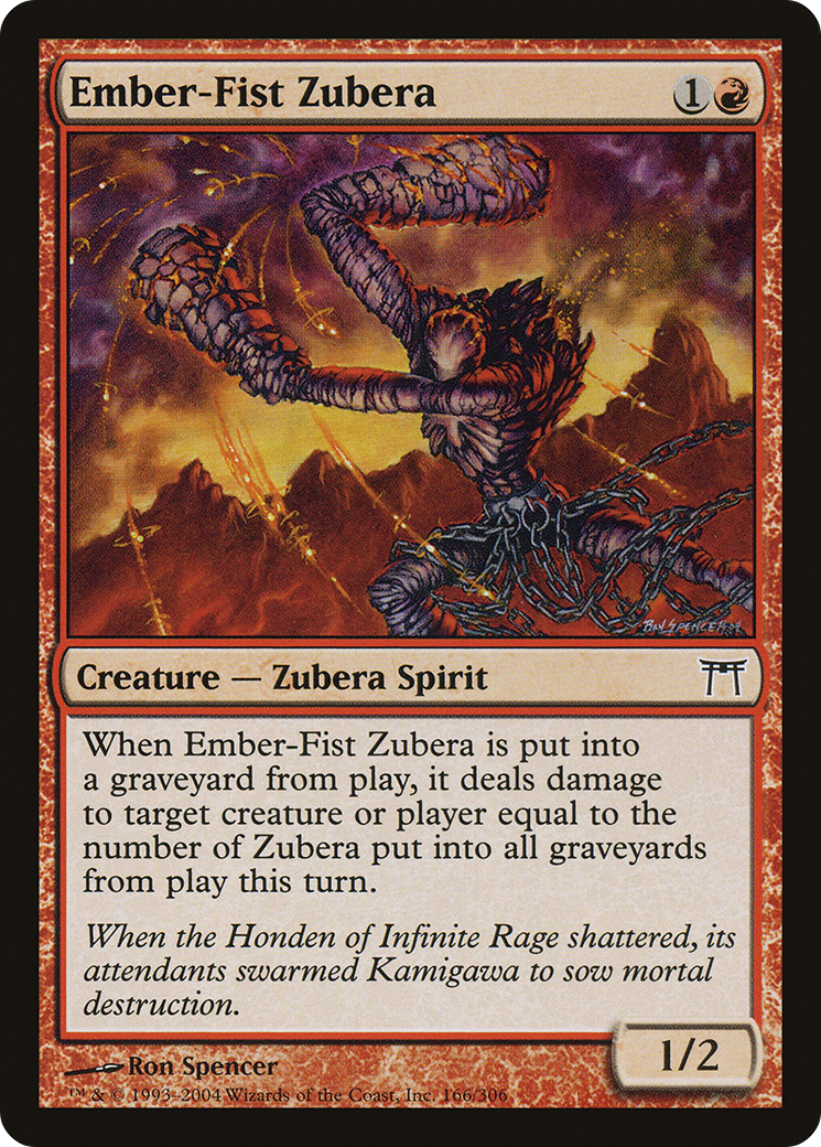 Ember-Fist Zubera (CHK-166)  - Champions of Kamigawa