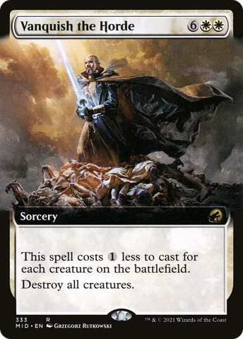 Vanquish the Horde (Extended Art) (MID-333)  - Innistrad: Midnight Hunt: (Extended Art)