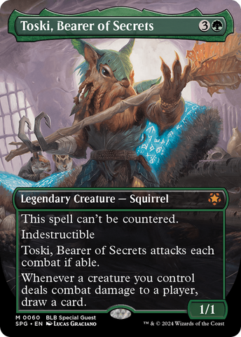 Toski, Bearer of Secrets (Borderless) (SPG-060)  Foil - Special Guests