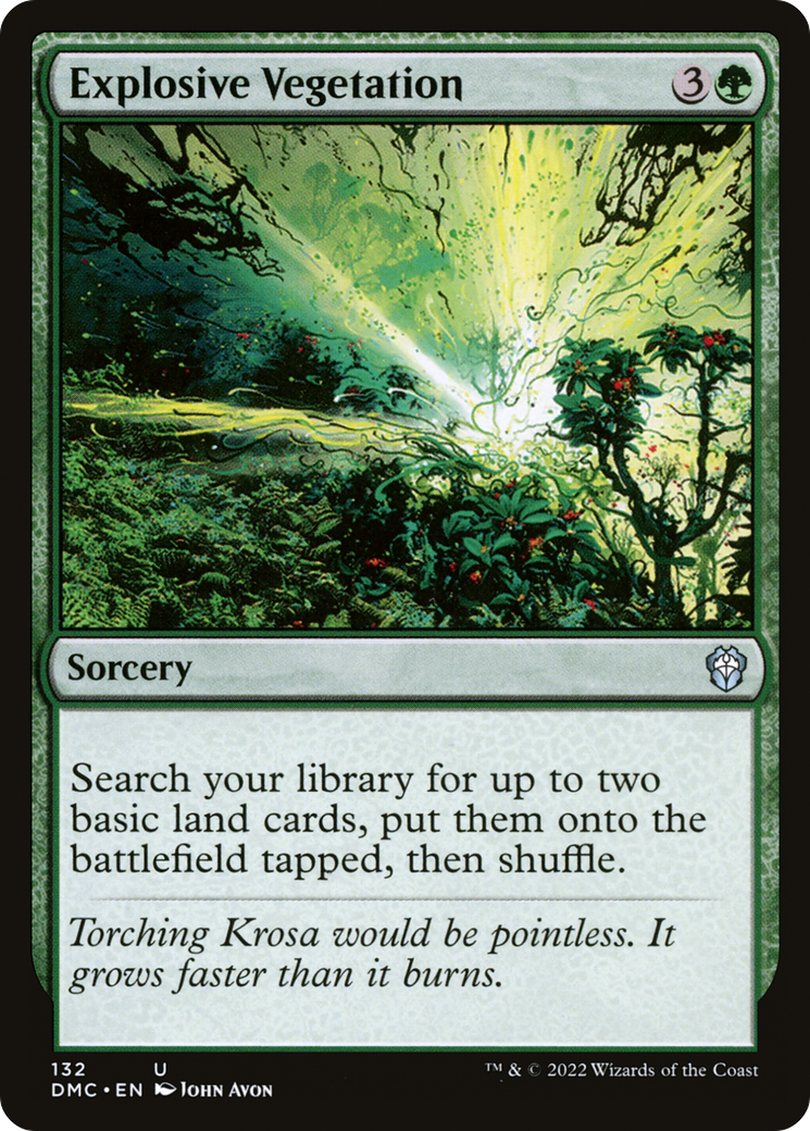 Explosive Vegetation (DMC-132)  - Dominaria United Commander
