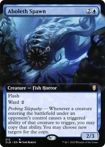 Aboleth Spawn (Extended Art) (CLB-612)  - Commander Legends: Battle for Baldur's Gate: (Extended Art)