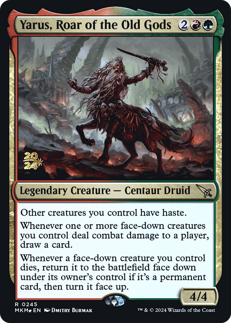 Yarus, Roar of the Old Gods (PRE-245)  Foil - Murders at Karlov Manor Promos
