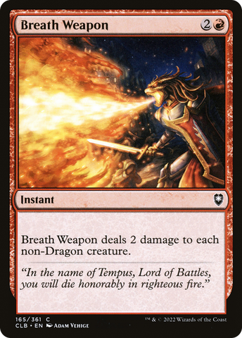 Breath Weapon (CLB-165)  - Commander Legends: Battle for Baldur's Gate