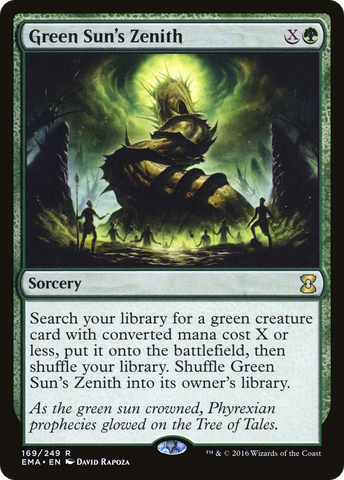 Green Sun's Zenith (EMA-169)  Foil - Eternal Masters