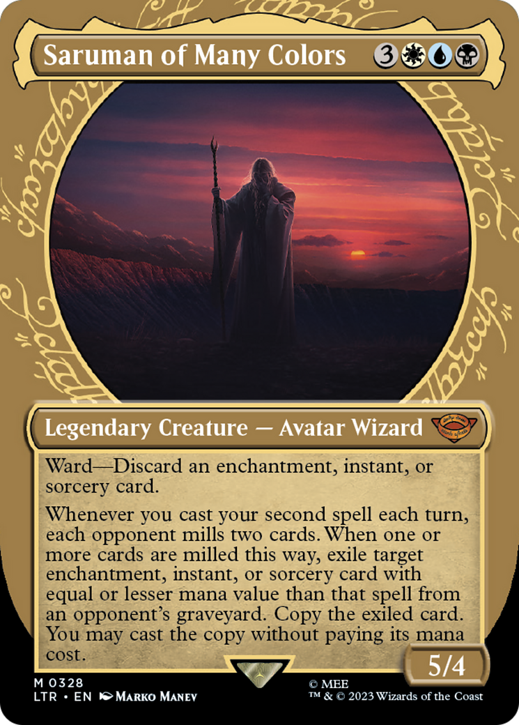 Saruman of Many Colors (Showcase) (LTR-328)  - The Lord of the Rings: Tales of Middle-earth: (Showcase) (Borderless)