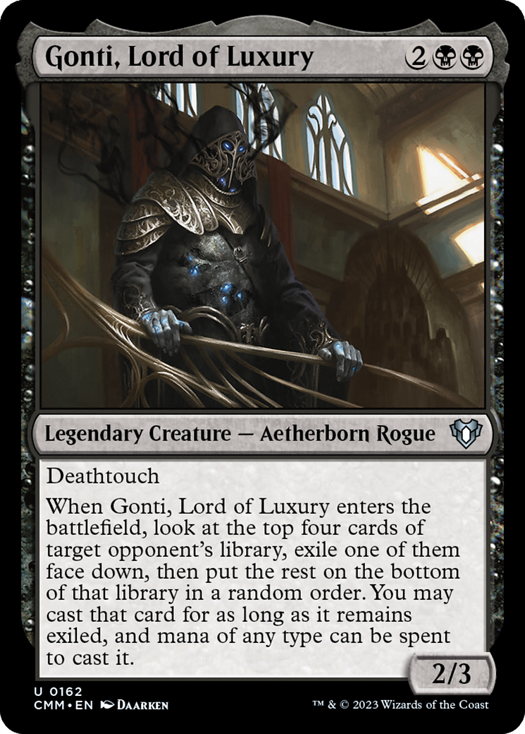 Gonti, Lord of Luxury (CMM-162)  Foil - Commander Masters