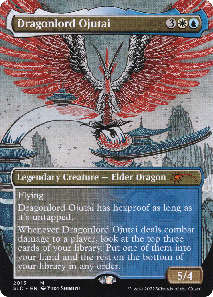 Dragonlord Ojutai (SLC-2015)  - Secret Lair Countdown Kit (Borderless)