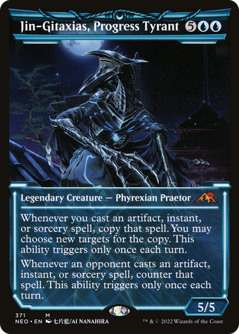 Jin-Gitaxias, Progress Tyrant (Showcase) (NEO-371)  Foil - Kamigawa: Neon Dynasty: (Showcase)
