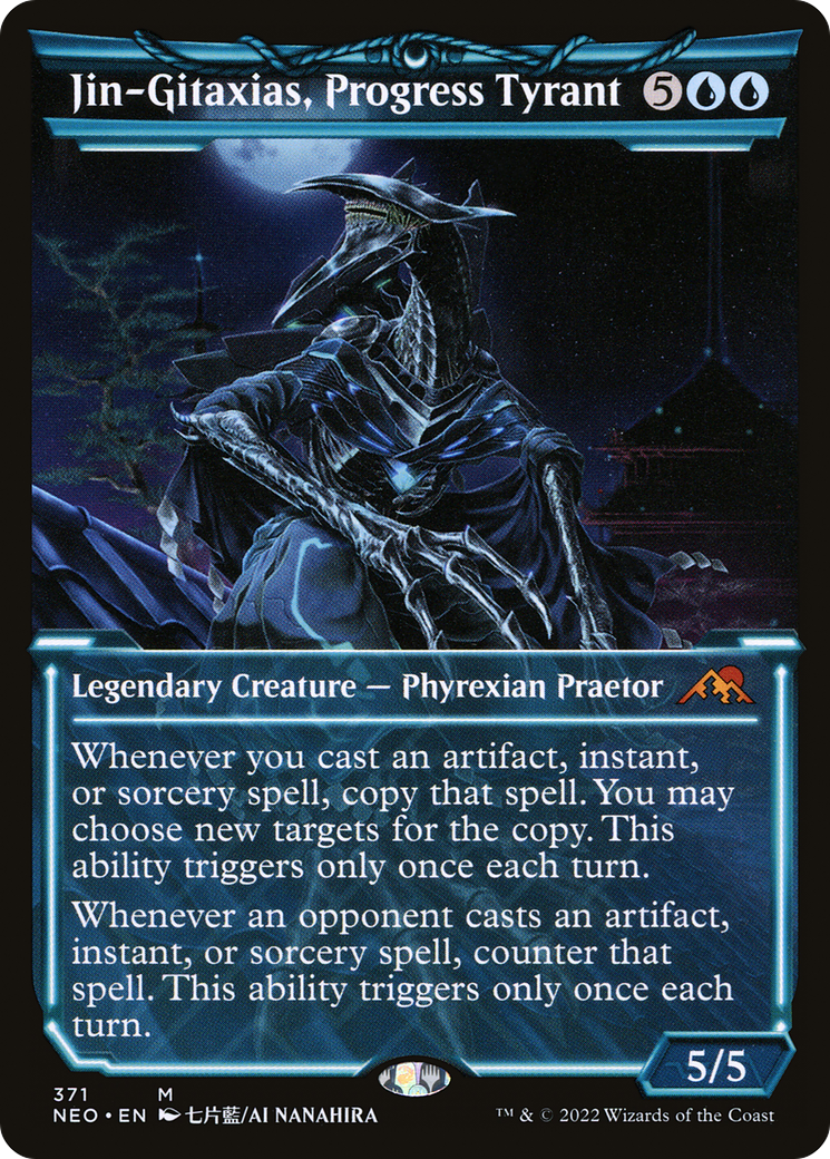 Jin-Gitaxias, Progress Tyrant (Showcase) (NEO-371)  - Kamigawa: Neon Dynasty: (Showcase)