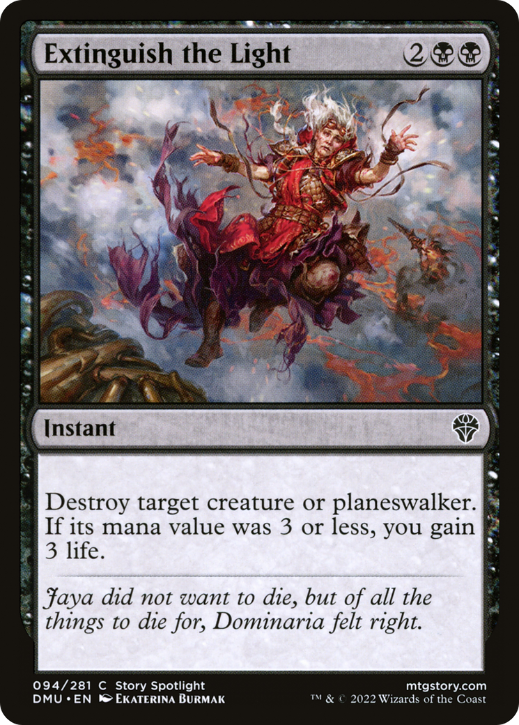 Extinguish the Light (DMU-094)  Foil - Dominaria United