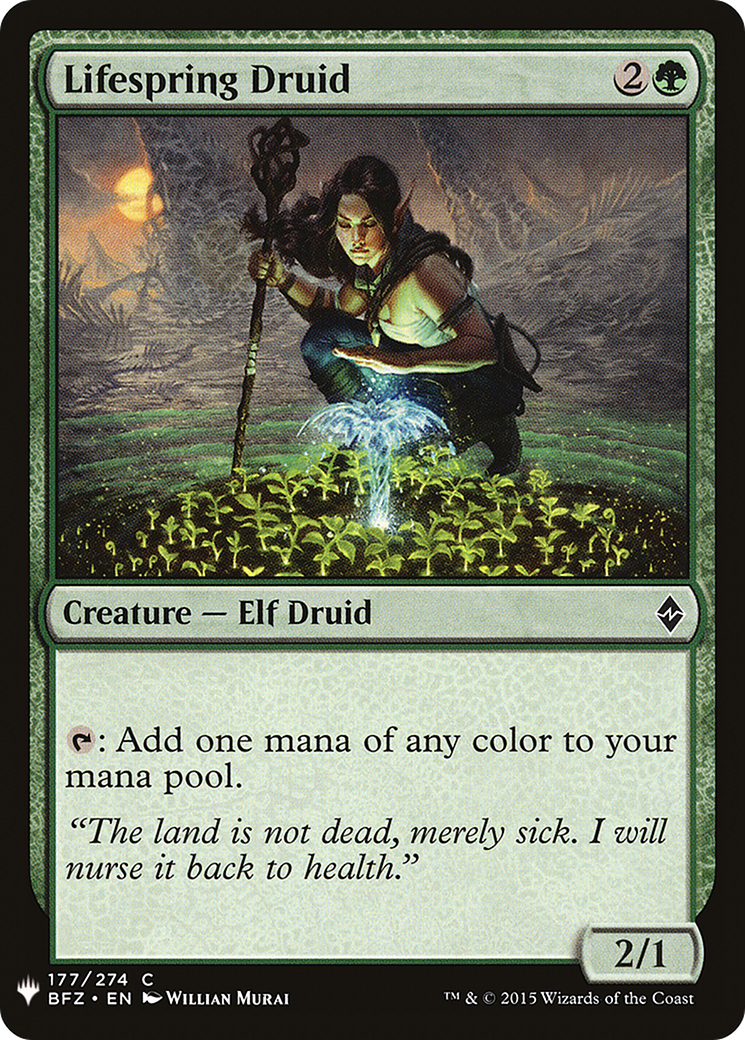Lifespring Druid (LIST-177)  - The List