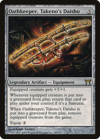 Oathkeeper, Takeno's Daisho (CHK-265)  Foil - Champions of Kamigawa