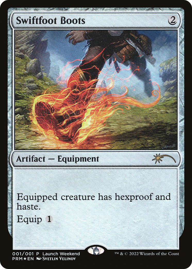 Swiftfoot Boots (WPN-001)  Foil - Wizards Play Network 2022