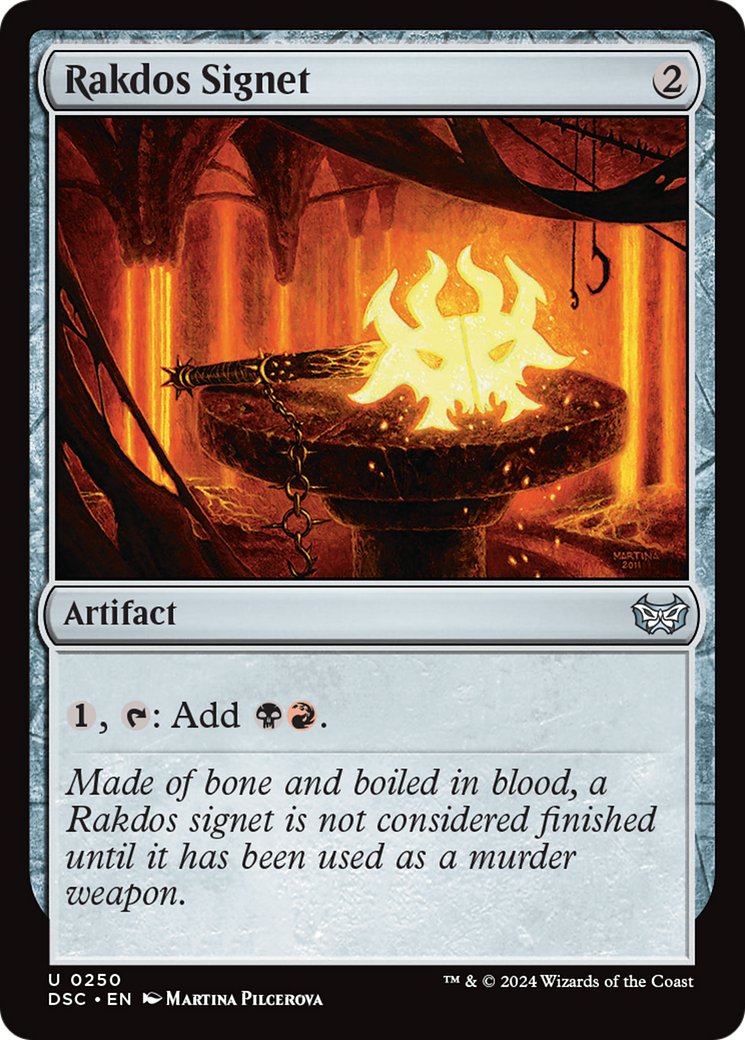 Rakdos Signet (DSC-250)  - Duskmourn: House of Horror Commander