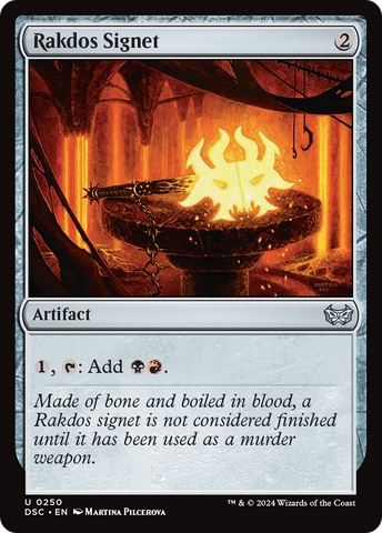 Rakdos Signet (DSC-250)  - Duskmourn: House of Horror Commander