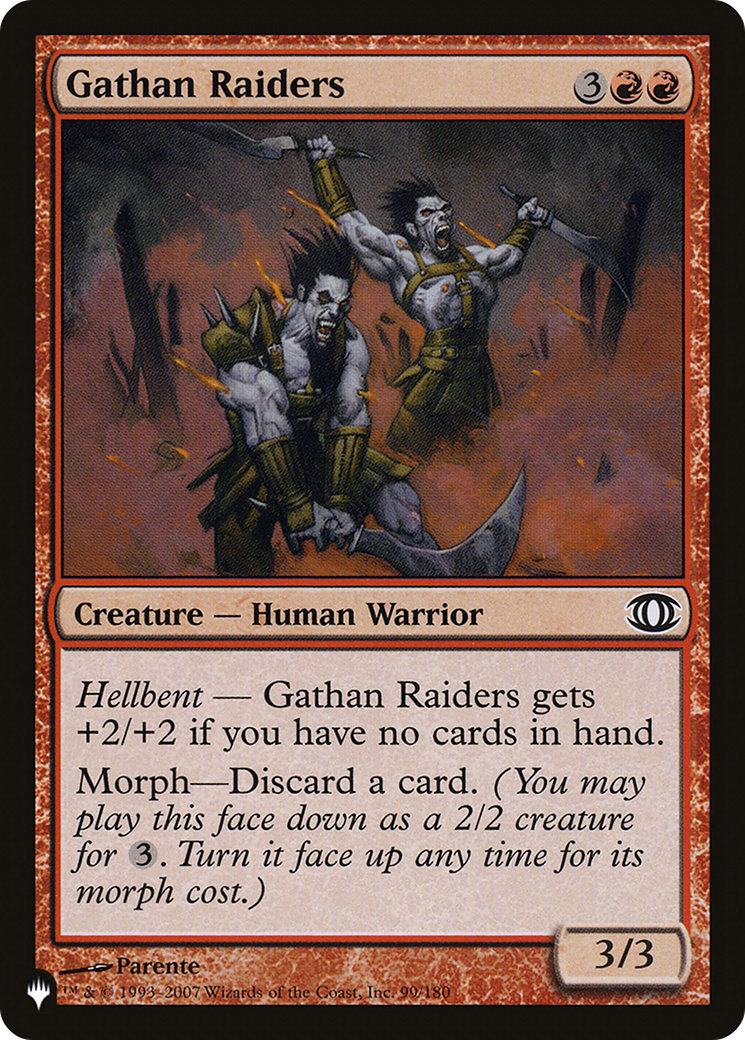 Gathan Raiders (LIST-FUT-99)  - The List