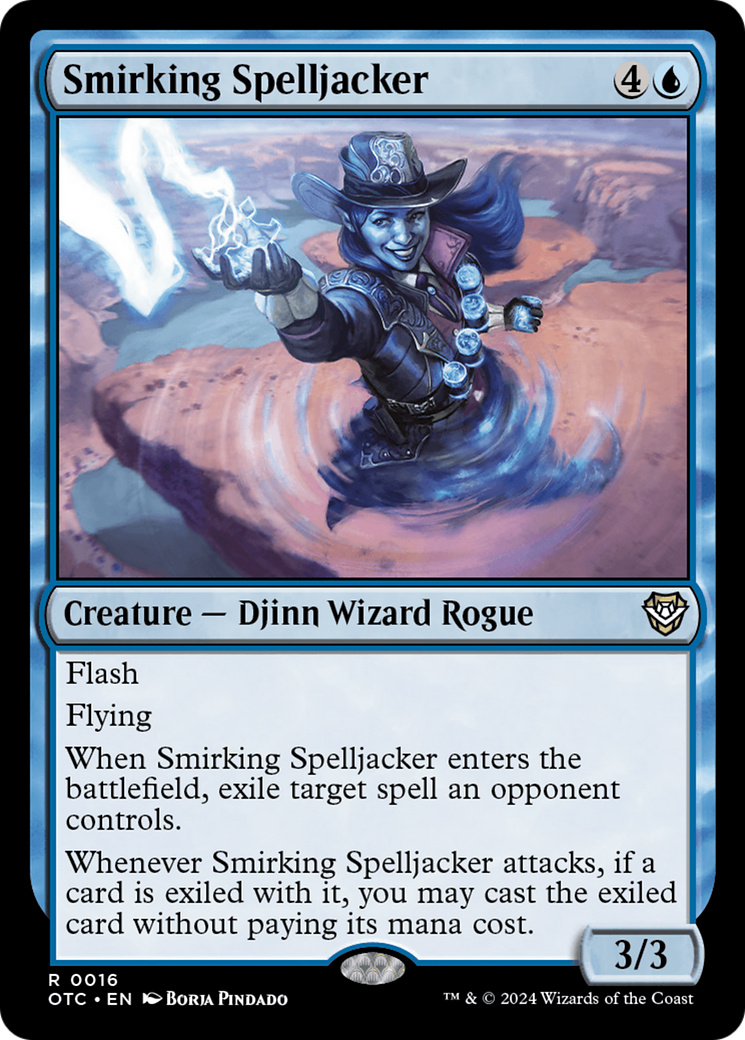 Smirking Spelljacker (OTC-016)  - Outlaws of Thunder Junction Commander