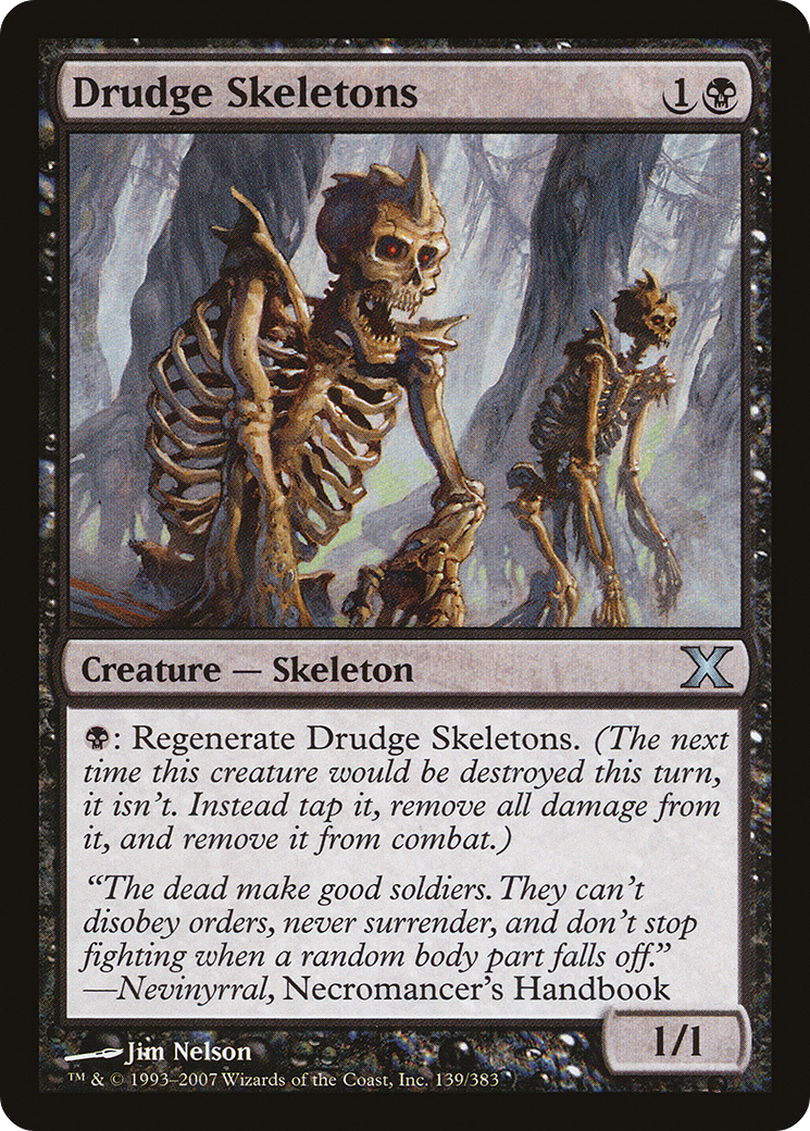 Drudge Skeletons (10E-139)  - Tenth Edition