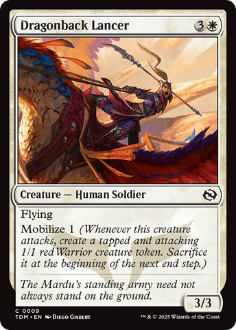 Dragonback Lancer (TDM-009)  Foil - Tarkir: Dragonstorm