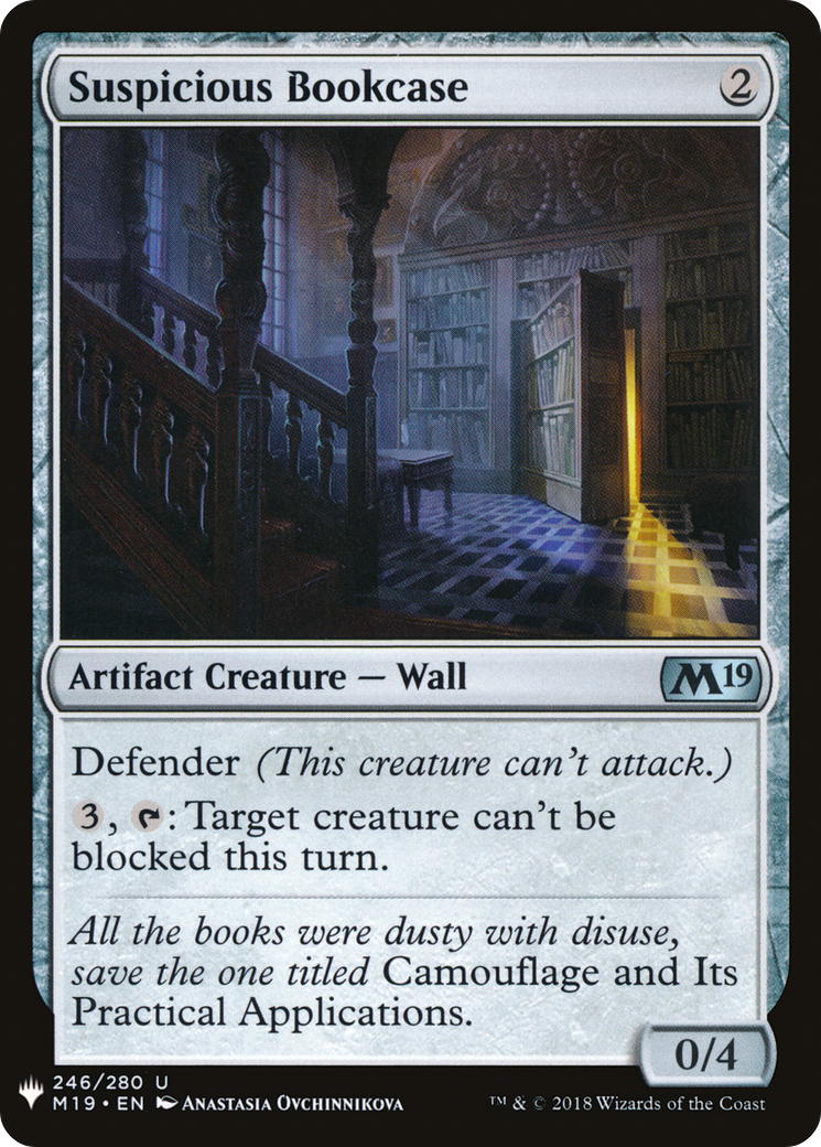 Suspicious Bookcase (LIST-M19-246)  - The List