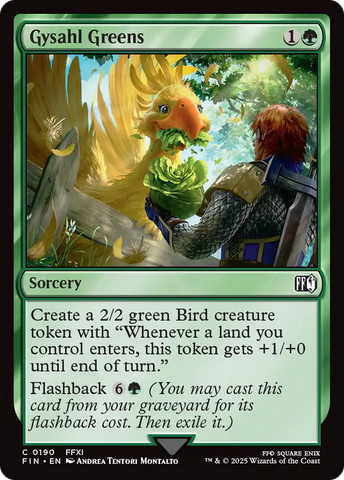Gysahl Greens (FIN-190)  Foil - FINAL FANTASY