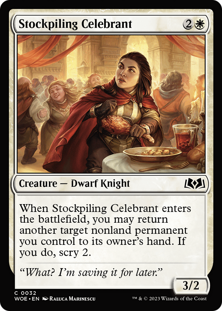 Stockpiling Celebrant (WOE-032)  Foil - Wilds of Eldraine