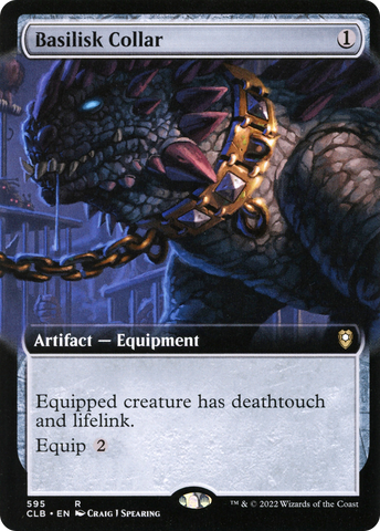 Basilisk Collar (Extended Art) (CLB-595)  Foil - Commander Legends: Battle for Baldur's Gate: (Extended Art)