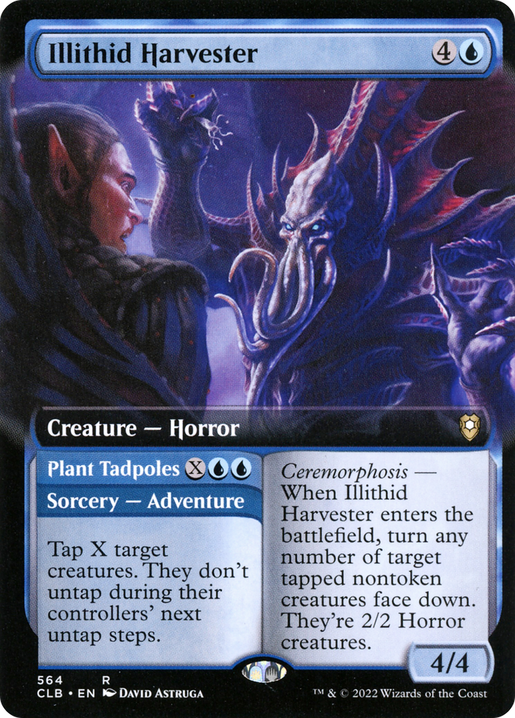 Illithid Harvester (Extended Art) (CLB-564)  - Commander Legends: Battle for Baldur's Gate: (Extended Art)