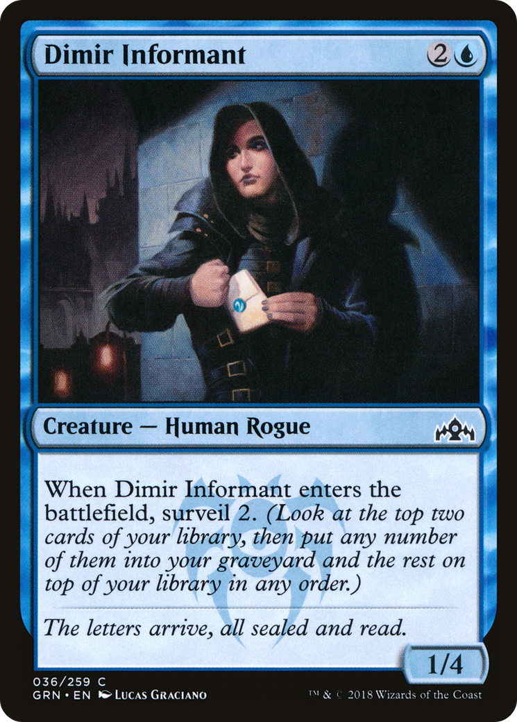 Dimir Informant (GRN-036)  Foil - Guilds of Ravnica