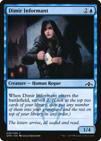 Dimir Informant (GRN-036)  Foil - Guilds of Ravnica