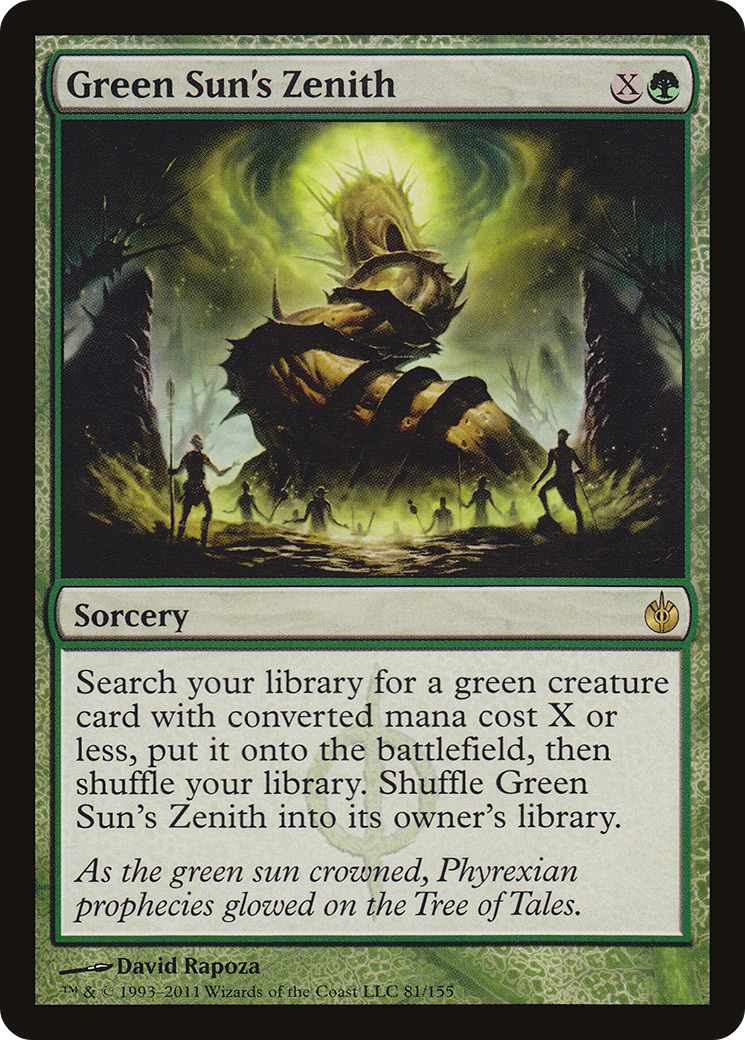 Green Sun's Zenith (MBS-081) - Mirrodin Besieged Foil