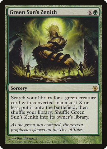 Green Sun's Zenith (MBS-081)  - Mirrodin Besieged