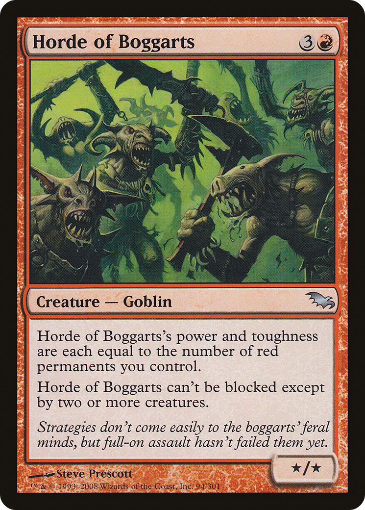 Horde of Boggarts (SHM-094)  - Shadowmoor