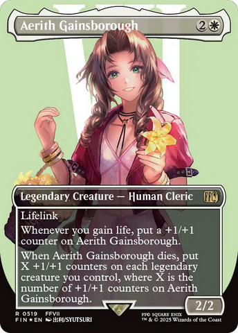 Aerith Gainsborough (FIN-519) - FINAL FANTASY (Borderless) Foil