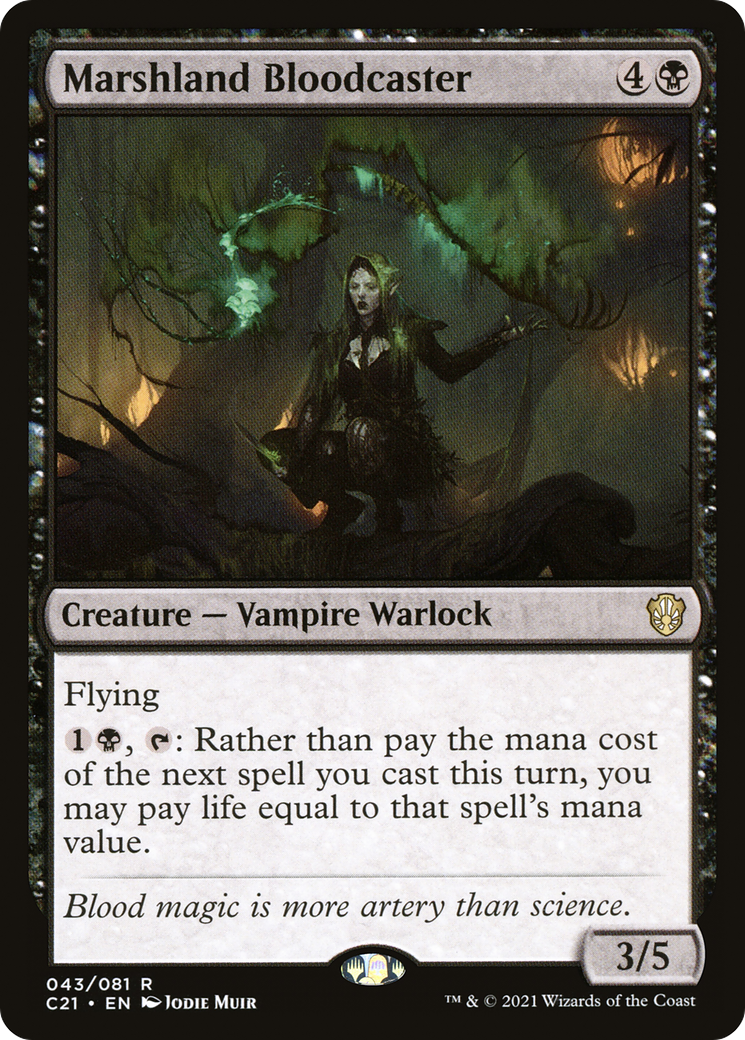 Marshland Bloodcaster (C21-043)  - Commander 2021