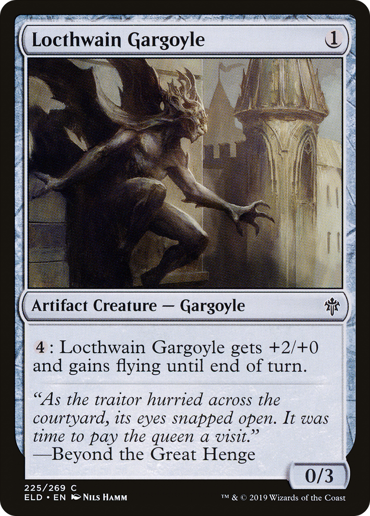 Locthwain Gargoyle (ELD-225) - Throne of Eldraine Foil