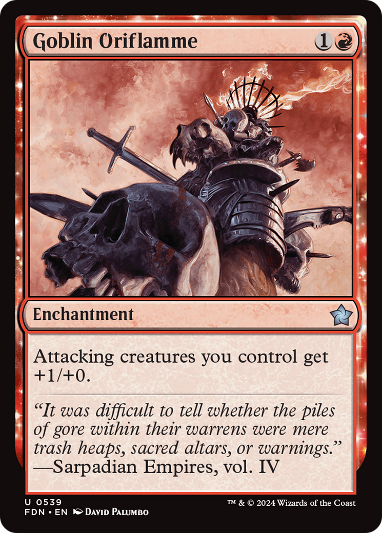 Goblin Oriflamme (FDN-539)  - Foundations: (enchantment)
