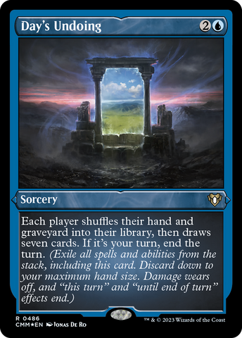 Day's Undoing (CMM-486)  Etched Foil - Commander Masters