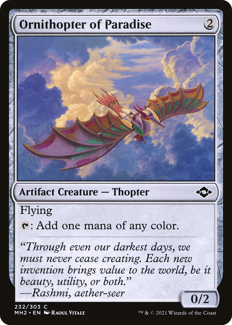 Ornithopter of Paradise (MH2-232)  Foil - Modern Horizons 2