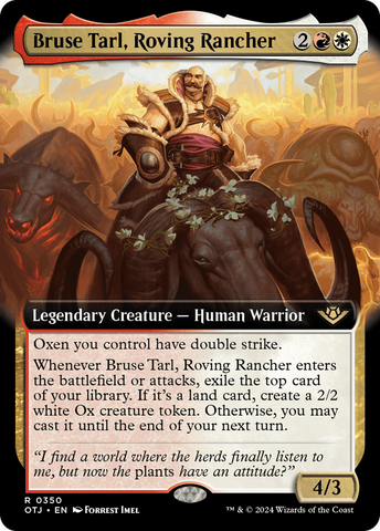 Bruse Tarl, Roving Rancher (Extended Art) (OTJ-350)  - Outlaws of Thunder Junction: (Extended Art)