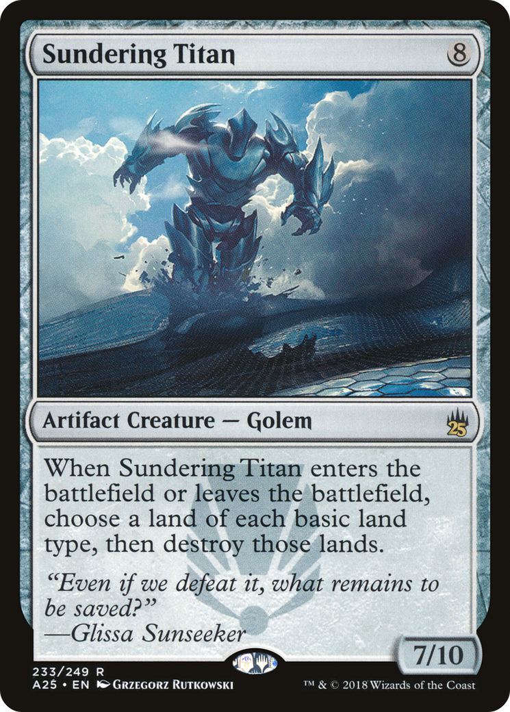 Sundering Titan (A25-233)  Foil - Masters 25