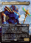 Hashaton, Scarab's Fist (Borderless) (DRC-001) - Commander: Aetherdrift (Borderless) Foil