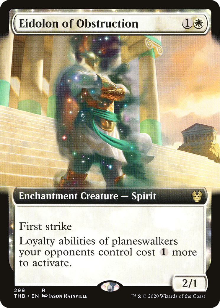 Eidolon of Obstruction (Extended Art) (THB-299)  Foil - Theros Beyond Death