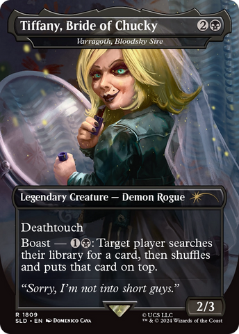 Tiffany, Bride of Chucky - Varragoth, Bloodsky Sire (SLD-1809)  - Secret Lair Drop / Tiffany, Bride of Chucky (Borderless)