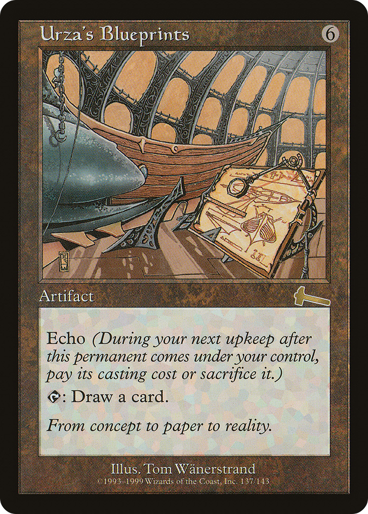 Urza's Blueprints (ULG-137)  Foil - Urza's Legacy